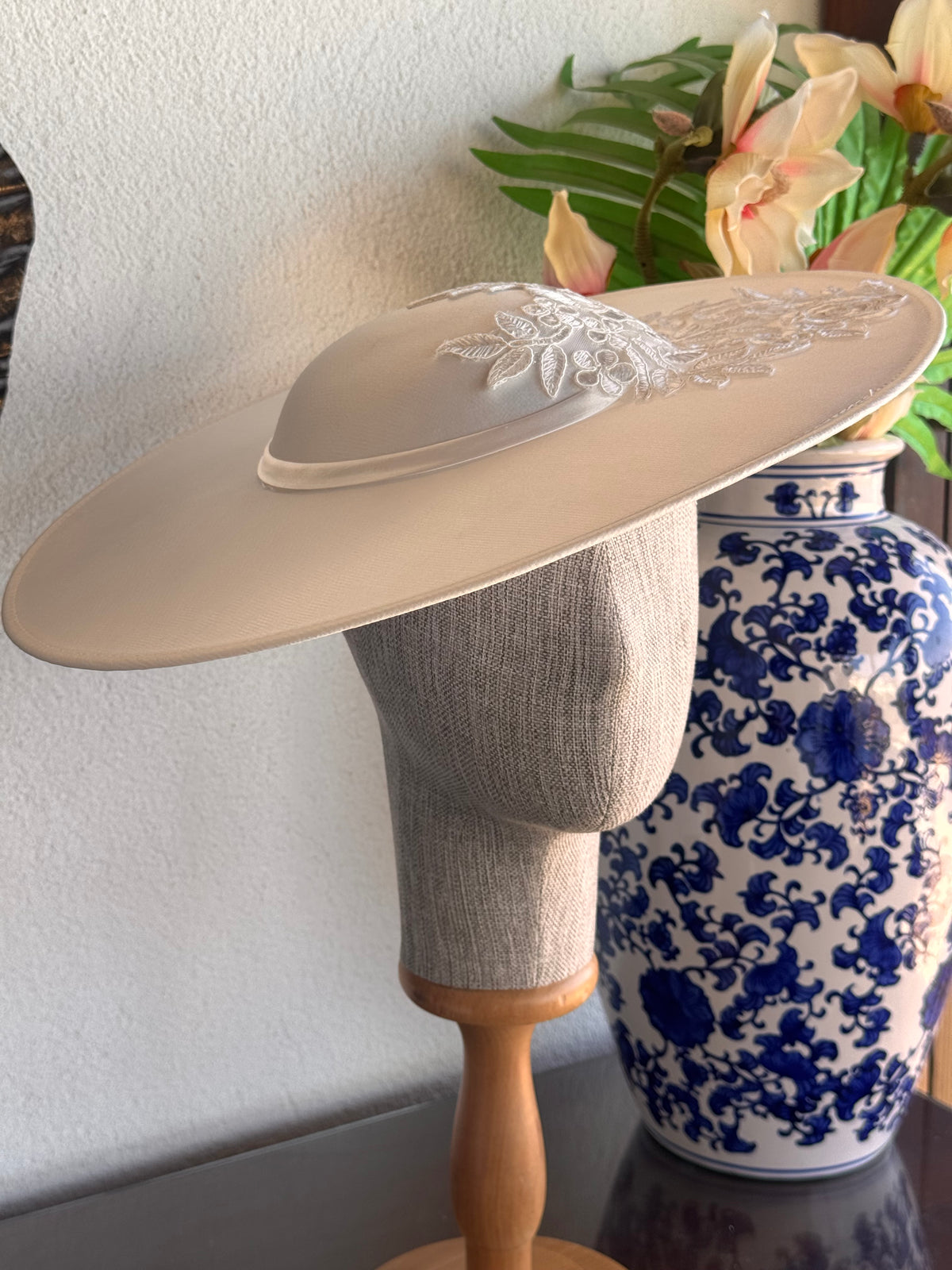 Elegant Bridal Wide Brim Hat