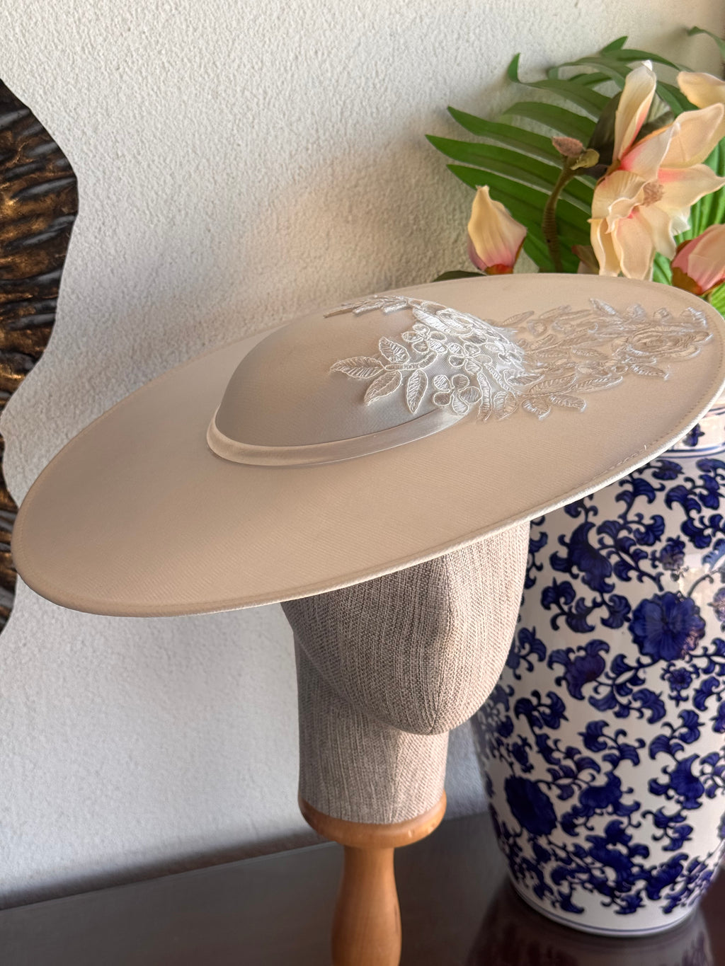 Elegant Bridal Wide Brim Hat