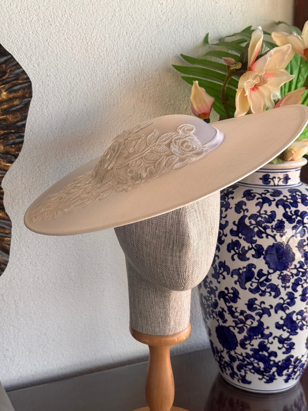 Elegant Bridal Wide Brim Hat