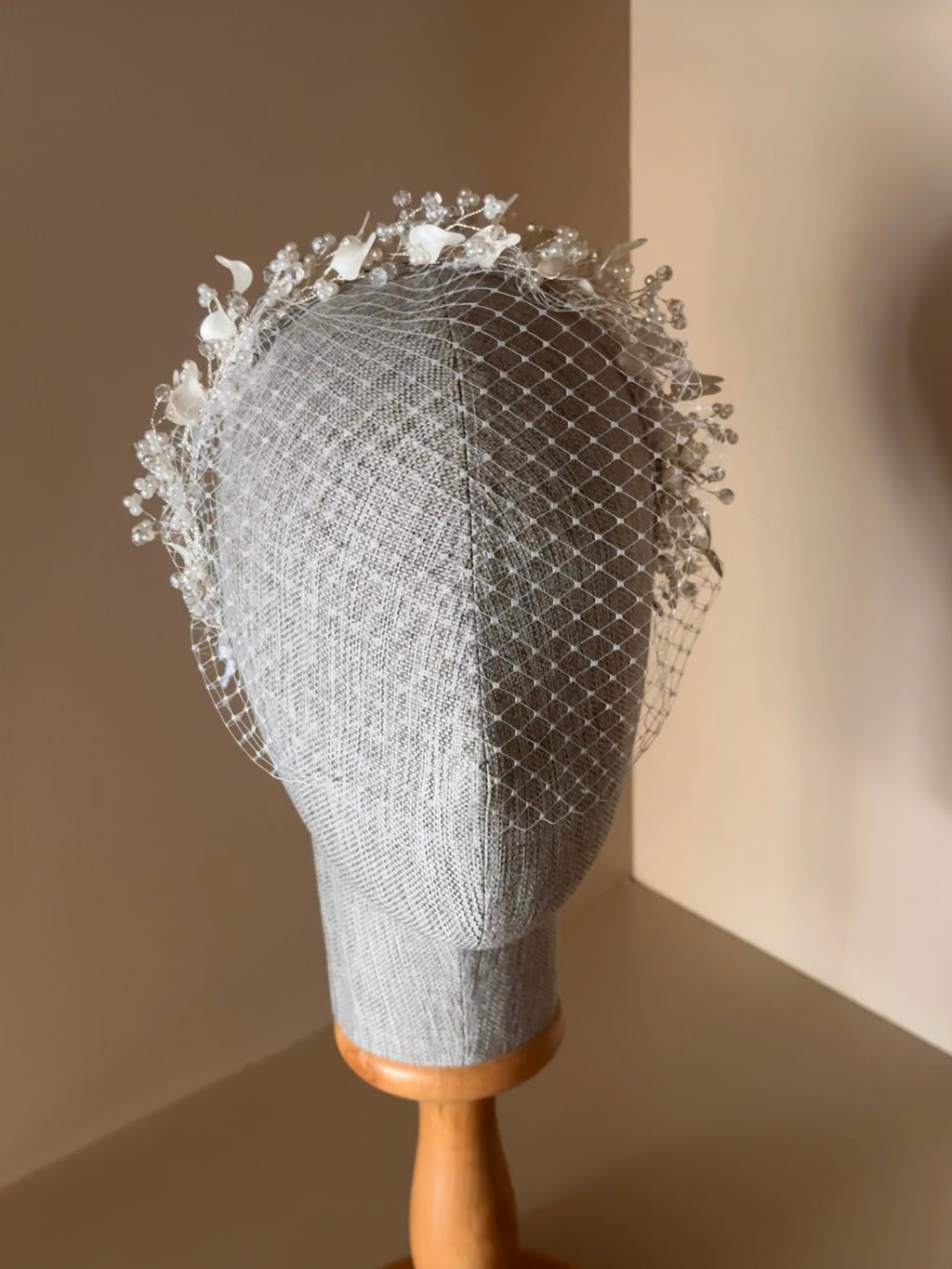 Floral Bridal Veil Headpiece 001