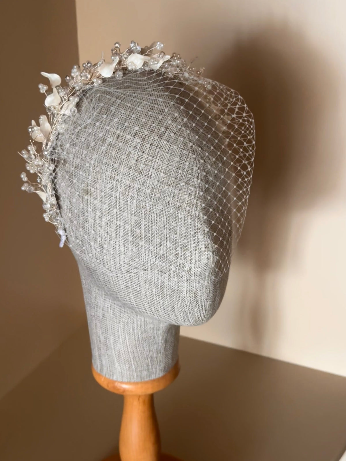 Floral Bridal Veil Headpiece 001