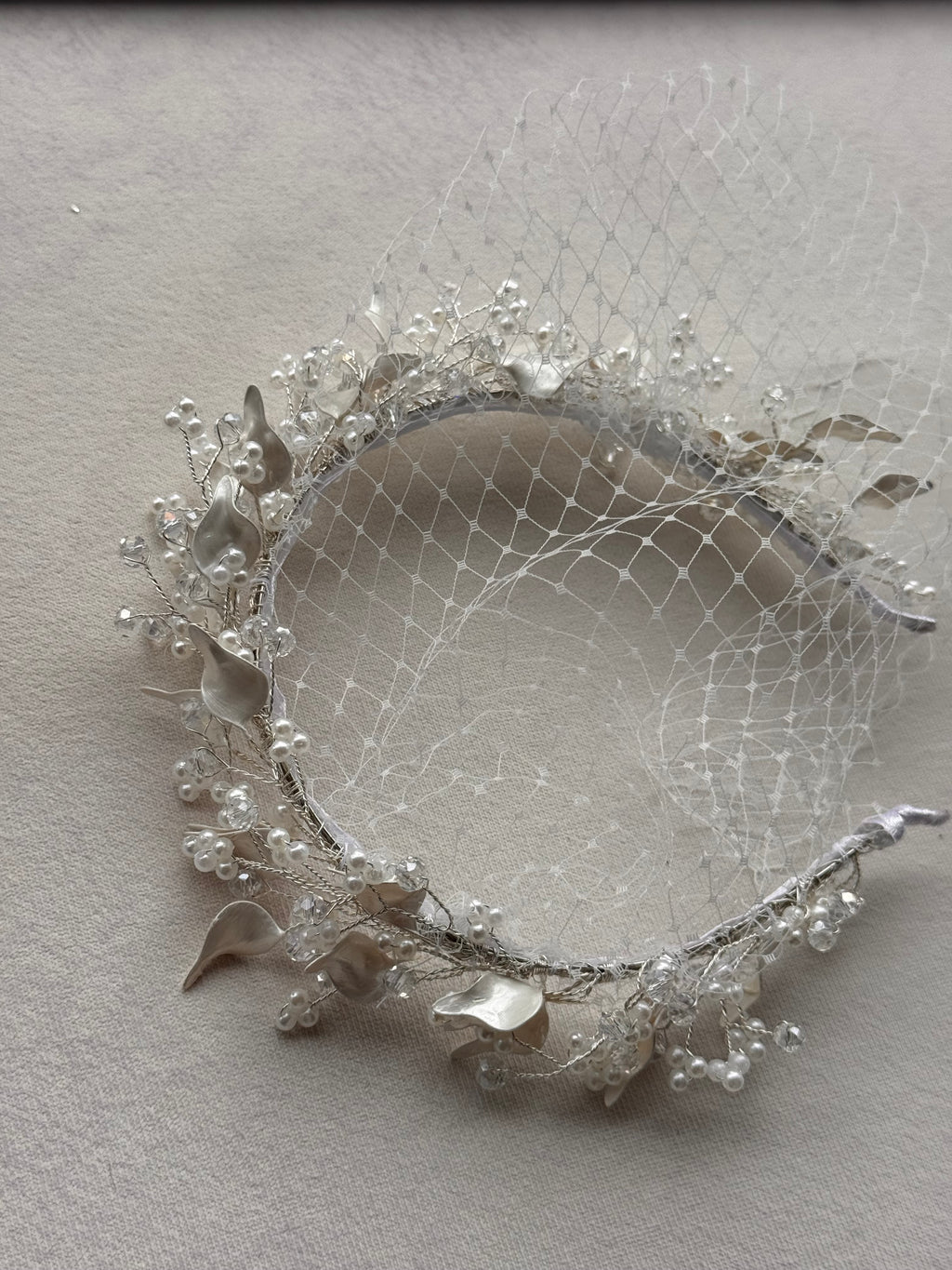 Floral Bridal Veil Headpiece 001