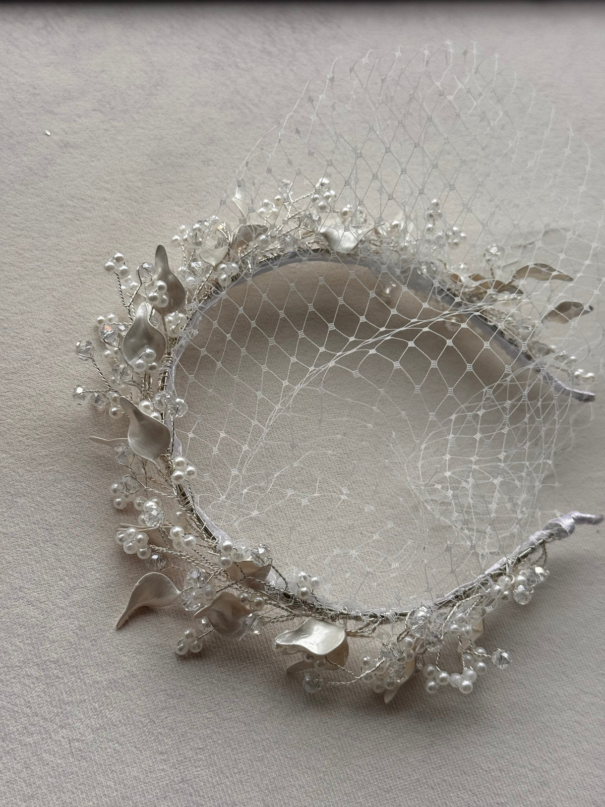Floral Bridal Veil Headpiece 001